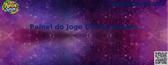 Painel do Jogo Configurações Twin Spin