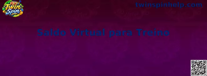 Demonstração prática do Saldo Virtual para Treino no jogo Twin Spin